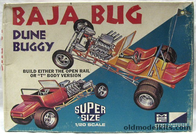 MPC 1/20 Baja Bug Dune Buggy - Open Rail or T Body Versions, 3001-200 plastic model kit